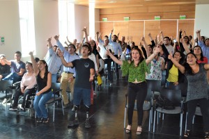 Charla motivacional de ciclista Adolfo Almarza fue todo un éxito en Serviu O’Higgins